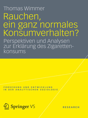 cover image of Rauchen, ein ganz normales Konsumverhalten?